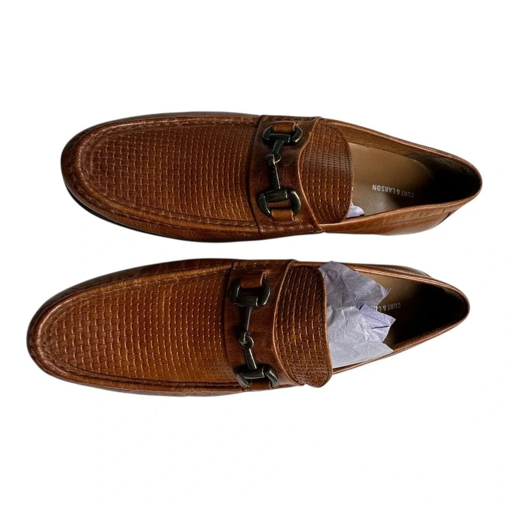 CURT & LARSON Men's‎ Crespo Cog Loafers Buckle Bit Leather Tan US 11